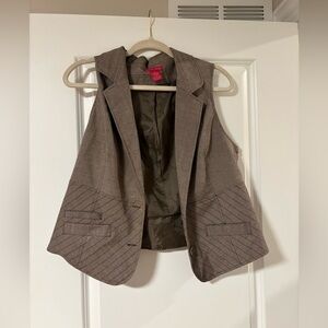 Sunny Leigh Dark Beige Flax Vest 14